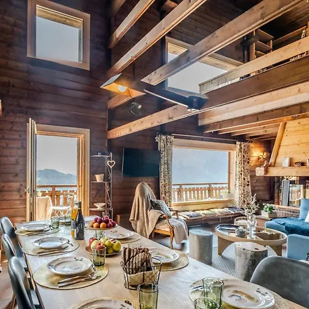 Chalet Slow Archange Authentique Familial Vue Montagne 5 Min Des Pistes
